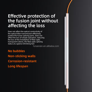 ปลอกหุ้มสายไฟเบอร์แบบหดด้วยความร้อน SAIVXIAN ขนาดเส้นผ่านศูนย์กลาง 6.0 มม. ความยาว 60 มม. สำหรับเหล็กเส้นขนาด <span class=keywords><strong>2</strong></span> มม. รองรับ 4G/WiFi/3G ป้องกันการเชื่อมต่อไฟเบอร์ - Product Image 6