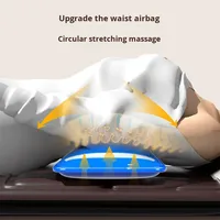 Coussin de massage Shiatsu multifonctionnel intelligent avec chauffage électrique, pétrissage et sacs d'air pour le corps et le cou