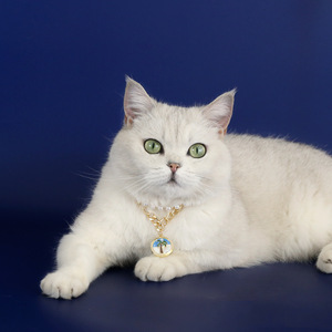 Collier en alliage de perles pour animaux de compagnie Série Océan, 4 styles de pendentifs, longueur réglable, écologique, résistant à la décoloration et durable pour chiens et chats - Product Image 4