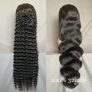 Perruque en cheveux humains vierges bouclés birmans de 40 pouces de long, haute densité, pour dentelle HD couleur - Product Image 6