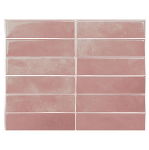 Smart Peel and Stick <b>Backsplash</b> <b>Tiles</b> Dark Green Self Adhesive 3d Wall Stickers - Product Image 1