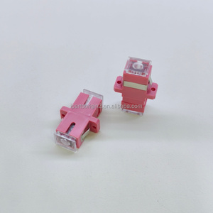 Hot Selling Pink SC UPC Simplex Fiber Optic Adapter SC-SC Coupler Single Mode For FTTH PON Network Wiring - Product Image 6