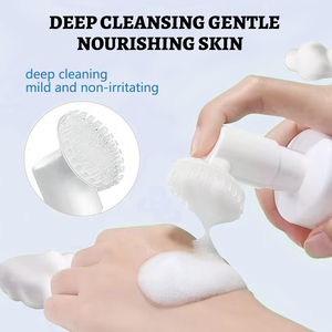 Mousse Nettoyante OEM ODM avec Brosse Intégrée, Acides Aminés et Glycérine, Nettoyage en Profondeur, Hydratant, Soin Peaux Grasses, <span class=keywords><strong>Nettoyant</strong></span> <span class=keywords><strong>Visage</strong></span> Moussant de Haute Qualité - Product Image 3