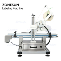ZONESUN ZS-TB150P Étiqueteuse automatique pour surfaces planes, bouteilles carrées, boîtes en papier, machines d'impression d'étiquettes, prix de l'étiqueteuse