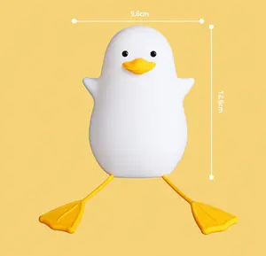 Little Gull Duck Sensing Lying Flat Duck Silicone Flapping Light Bedroom Bedside Night Light