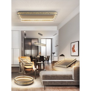 Modern <b>Ceiling</b> <b>Light</b> LED <b>Square</b> Design For Bedroom Living Room Minimalist Nordic Style Warm <b>Light</b> 3-Year Warranty - Product Image 2