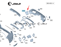 Cache latérale de pare-chocs arrière droit authentique A1678853705 pour Mercedes-Benz W167 GLE AMG 2020-2024 OE 1678853705
