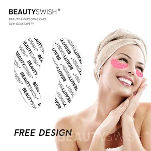 BeautySwish Logo privato riutilizzabile antirughe viso sotto gli occhi Patch Lift cuscinetti per gli occhi in Silicone benda per gli occhi in Silicone idratante