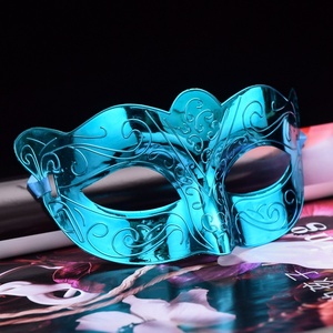 DAMAI Colorful Mardi Gras Mask Decoration Gold Shining Plated Party Mask for Wedding Props Masquerade Party Halloween Carnival - Product Image 6