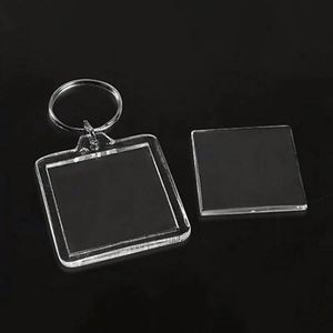Porte-carte photo promotionnel en acrylique, cadre photo pour collection, pendentif porte-clés de forme spéciale, cadre transparent - Product Image 4