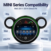 Écran Android 13 9 pouces IPS pour voiture, pour BMW Mini Countryman R60 2011-2014, autoradio avec caméra 360 intégrée