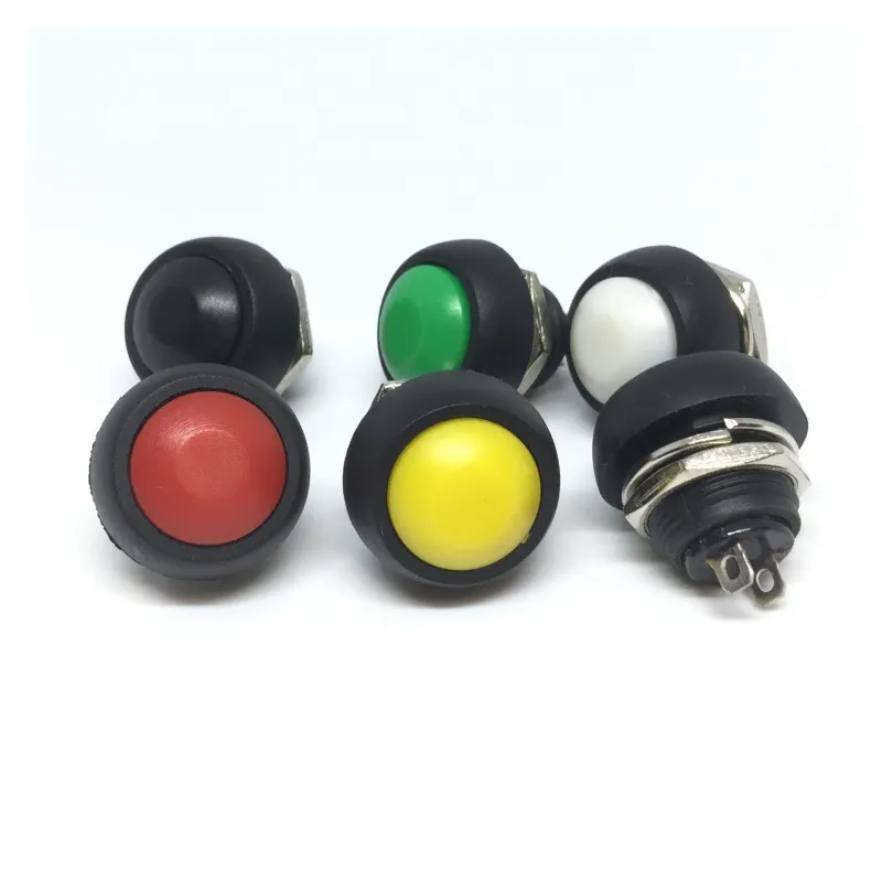 Push button switch PBS-33B, Button momentary reset waterproof switch for car and boat, 12mm