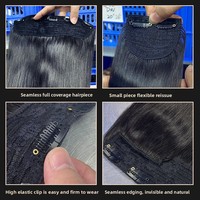 Peluca de mujer personalizada de tres piezas, sin cabello humano, de gran volumen, de una sola pieza, se puede decolorar y rizar