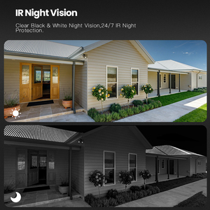 GR-ZFI-M8S gcraftsman 4K 8MP กล้องวงจรปิดกลางแจ้ง, กล้องรักษาความปลอดภัย IP PoE ทำงาน NVR ใดๆโดย ON-Vif hieeasy <span class=keywords><strong>APP</strong></span> Night Vision - Product Image 3