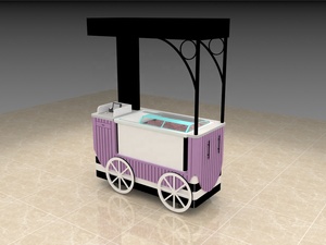 Vente <span class=keywords><strong>en</strong></span> ligne de fourgonnette alimentaire mobile Chariot à glaces Chariot à glaces Café Idée design 6 saveurs Vendeur d'aliments - Product Image 4