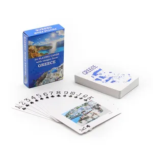 Cartas de plástico personalizadas para estudiantes, cartas de póker de puente, Impresión de cartas de juego, oferta