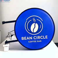 SKYSEEN Enseigne commerciale personnalisée, boîte lumineuse publicitaire extérieure, écrans lumineux pour la signalisation des cafés et des restaurants