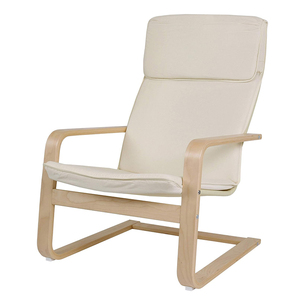 Chaise à bascule suspendue Chaise longue Fauteuil de salon à bascule en bois suspendu moderne pour adultes - Product Image 4