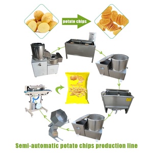 Línea de Producción de Papas Fritas en Forma de Dedo, Planta de Fabricación de Papas Frescas, Freidora Automática de Acero Inoxidable - Product Image 2