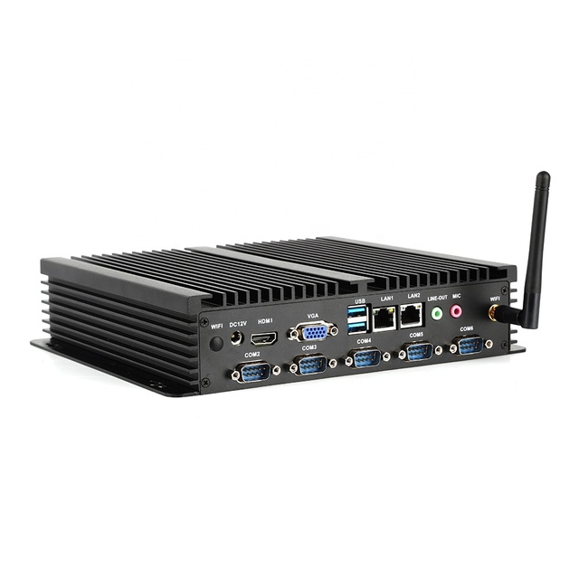 J1900 J4125 I3 I5 I7 64G 128G 256G 512G Industrial Barebone Embedded Dual Lan Display Computer Fanless Mini PC