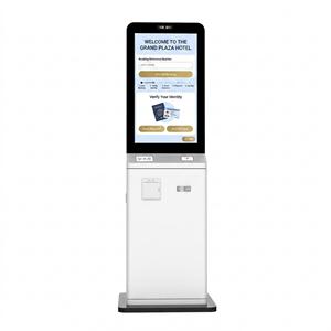 Terminal de réservation d'hôtel en libre-service avec distributeur de cartes, terminal de paiement et scanner de passeport - Product Image 2