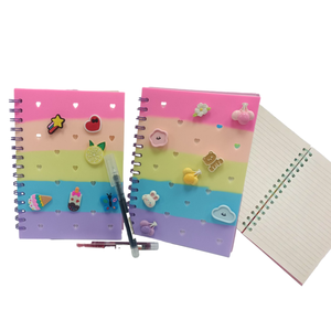 Carnet en silicone à spirale pour la rentrée scolaire, avec 6 breloques décoratives amusantes – Vente chaude - Product Image 4