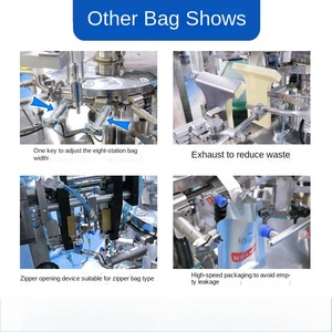 เครื่องบรรจุและบรรจุของเหลวที่มีความหนืดสูงเครื่องป้อนแนวตั้งแบบหมุนอัตโนมัติสำหรับถุงทำล่วงหน้าซอสมะเขือเทศนมซอสมะเขือเทศ - Product Image 4