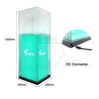 LED Hinterleuchtete Mode-Design-Messe Stand Kunststoff-Acryl-Box Schmuck-Promotion-Schauvitrine Museums-Sockel Präsentationsvitrine für Messen