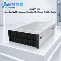 Serveur d'entreprise en rack NF8480 M6 4U, supportant l'extension pour 8 GPU larges et uniques pour des scénarios de calcul d'inferenzialisation IA multimodale