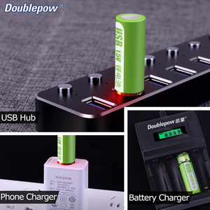 1400mWh batteria ricaricabile al litio <span class=keywords><strong>AA</strong></span> dimensioni 1.5V con porta USB - Product Image 5