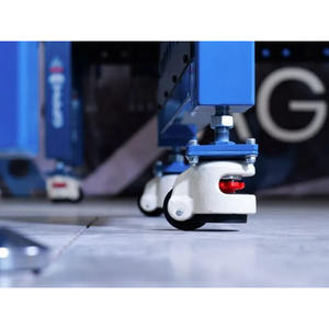 SteelPlus GPPH 1x0.6m wheeled <b>welding</b> <b>bench</b>, 12mm thick, 16mm holes, 100x100mm grid - Product Image 6