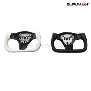 Prix bon marché pour Tesla modèle 3 modèle Y yole volant en carbone modèle 3 volants blancs - Product Image 5