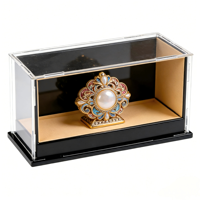 Boîte de présentation en acrylique transparente, boîte de rangement protectrice pour objets de collection, figurines, jouets, modèles, bijoux