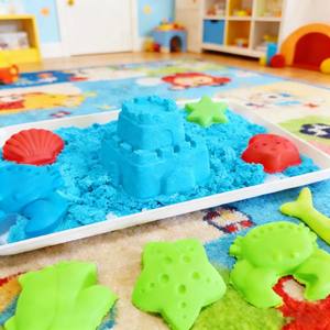 JITENG Sable Magique Élastique Coloré DIY, Jouet Spatial Éducatif Non Toxique, Facile à <span class=keywords><strong>Modeler</strong></span>, Jeux de Sable Magique Coloré - Product Image 5