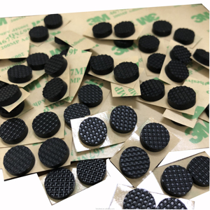 Black Mesh Silicone Pad Non-slip <b>Rubber</b> Gasket Self-adhesive Silicone Foot Pad Silencer Shock Absorbing Silicone Gasket - Product Image 4
