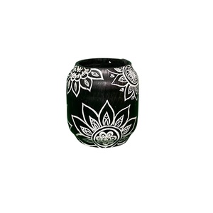 Maceta Moderna Negra para el Hogar, Decorativa y Elegante, Soporte para Escritorio Interior, Decoración para Sala de Estar u Oficina, Adorno de Mesa para Plantas Verdes - Product Image 2