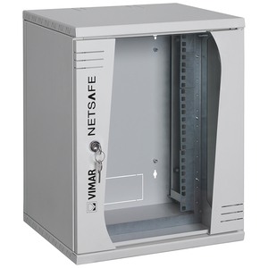 VIMAR Netsafe 9U 368x316x462mm Server <b>Cabinet</b> With <b>Lock</b> And Tempered Glass Door For Network Equipment - Product Image 1