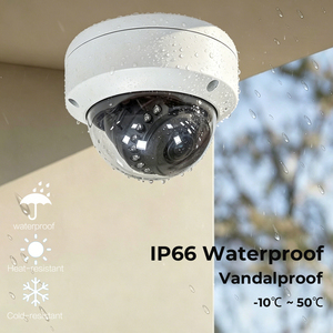 Caméra de sécurité CCTV IP PoE dôme extérieur/intérieur 4MP 5MP 8MP 4K HD étanche anti-vandalisme vision nocturne - Product Image 2