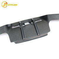 Difusor de Parachoques Trasero de Fibra de Carbono Real para Jaguar XE Sedán de 4 Puertas 2015-2017, Nuevo Estilo B C