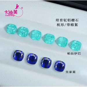 Cadermay Paraiba Color Yag Loose Gemstone Irregular Shape For Jewelry Making - Product Image 3