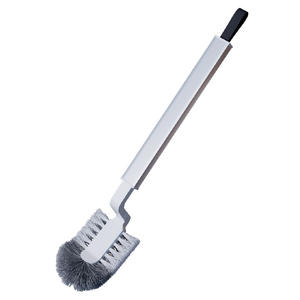 <b>Toilet</b> Brush With Long Aluminum <b>Handle</b> Nylon Bristles For Bathroom Cleaning Home Use - Product Image 1