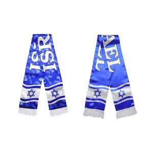 Оптовая продажа, фестиваль, рекламный хиджаб, товары Израиля, шарф с флагом Израиля