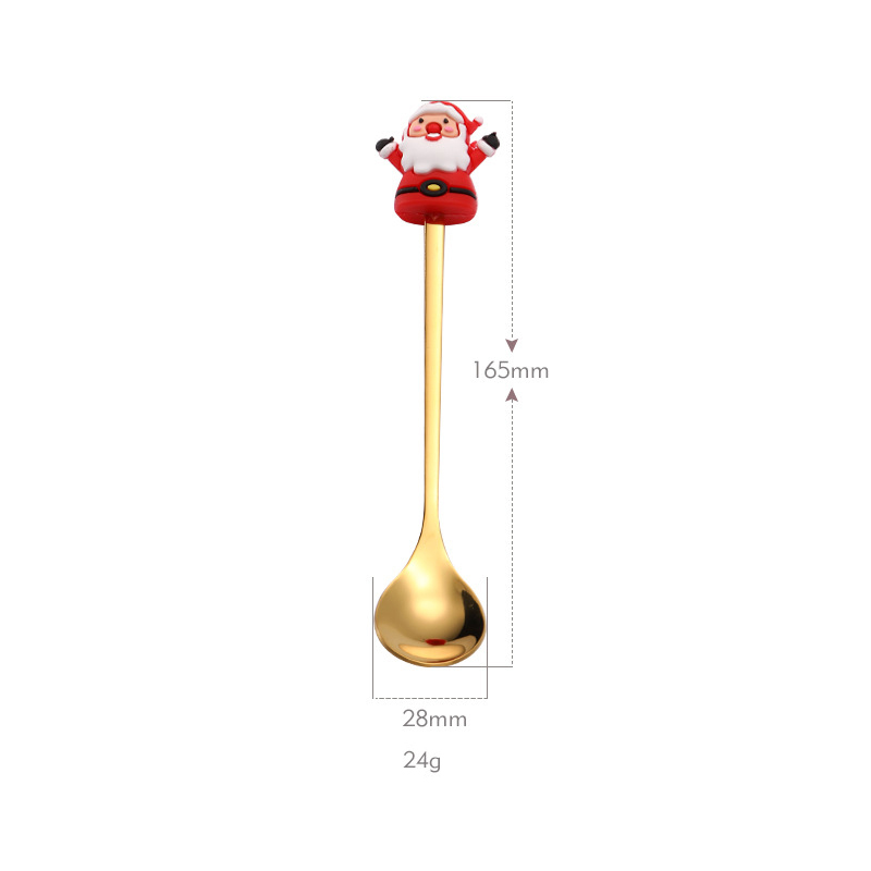Cuillère de Père Noël en or