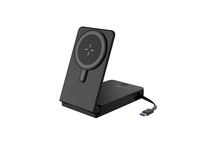 Cargador Portátil Inalámbrico Plegable de 10000 mAh, 15 W, Cargador Magnético, Carga Rápida de 22.5 W, Cable Tipo C Integrado