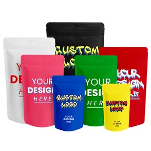 Buy Wholesale China Custom Private Label Matte Black Pouch Soft Touch  4x6inches Smell Proof Ziplock Mylar Bags & Mylar Bag at USD 0.05