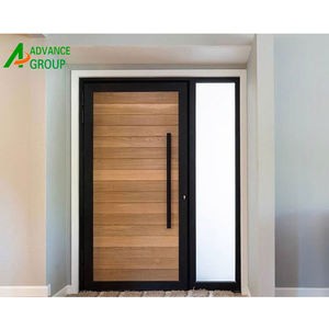 Puerta <span class=keywords><strong>de</strong></span> <span class=keywords><strong>Madera</strong></span> <span class=keywords><strong>de</strong></span> Gran Tamaño para el Hogar, Diseño Moderno <span class=keywords><strong>de</strong></span> Núcleo Sólido, Puerta Principal Exterior <span class=keywords><strong>de</strong></span> <span class=keywords><strong>Madera</strong></span> Pivotante, 2023 - Product Image 3