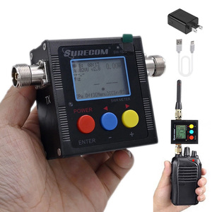 Surecom SW-102D 120W Talkie-walkie numérique DMR avec compteur de puissance et VSWR en option, interface N et M, VHF UHF 125-525Mhz, compteur de fréquence - Product Image 1