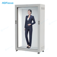 Vitrina Interactiva con Pantalla Táctil de Video Holográfica 3D de 86 Pulgadas para Interiores, Caja Transparente Holobox para Exhibición en Centros Comerciales