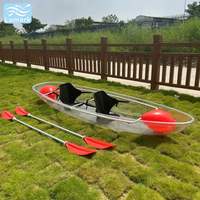 Sac flottant latéral transparent pour siège de canoë 2 personnes avec kit de réparation pour sports nautiques en plein air, fabriqué en Chine, Lumark, vente chaude