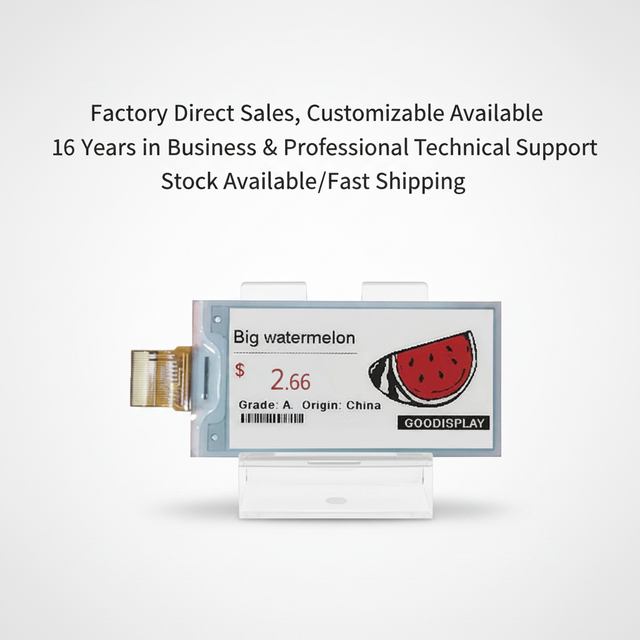 2.66" 2.66 Inch E-Ink Eink E Ink Display Module 152x296 SPI E-Paper EPaper E Paper Display Screen Monochrome Display Esp32 Eink